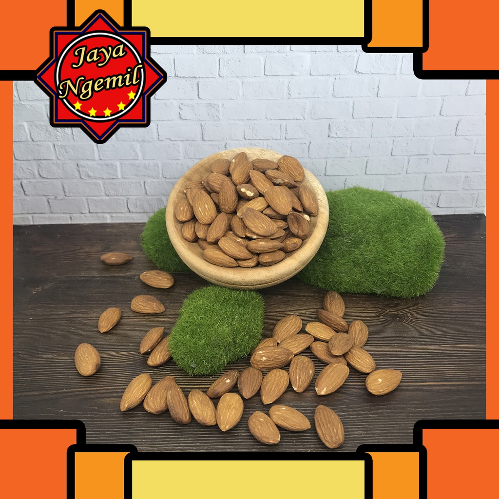 

Kacang Almond / Almond Roasted / Almond Panggang tanpa Kulit - 100 Gr