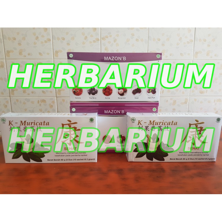 PAKET TERAPI K-MURICATA &amp; MAZON B 100% ORIGINAL ASLI