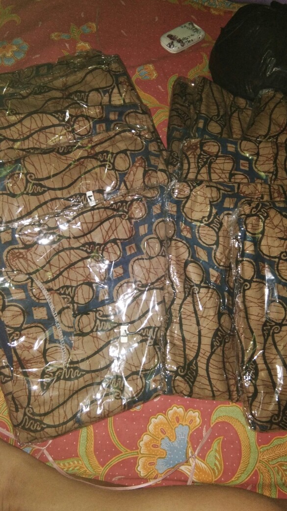 Gamis Batik Manggar, Padi, Sekar, Cantik, Kubis, Kipas, Daun Biru