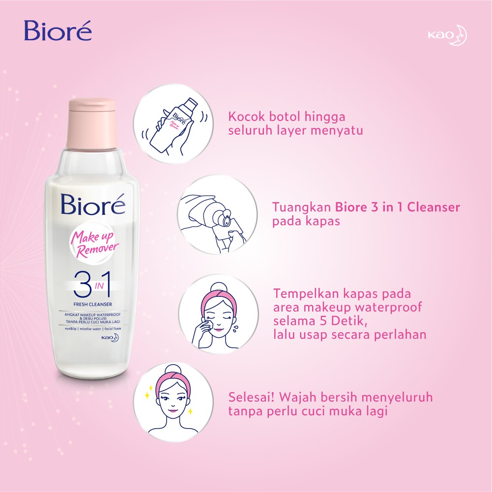 biore 3 in 1 fresh cleanser