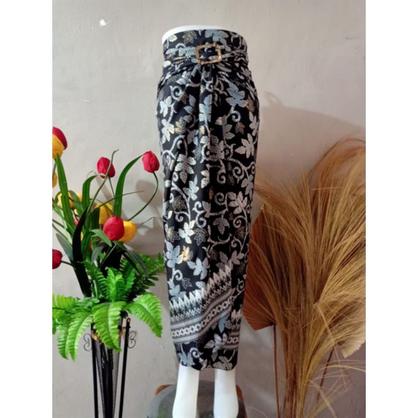 ROK LILIT INSTAN JEIVA REMPEL MAXI BATIK WANITA / ROK BAWAHAN KEBAYA / ROK LILIT BATIK WANITA-paya silver