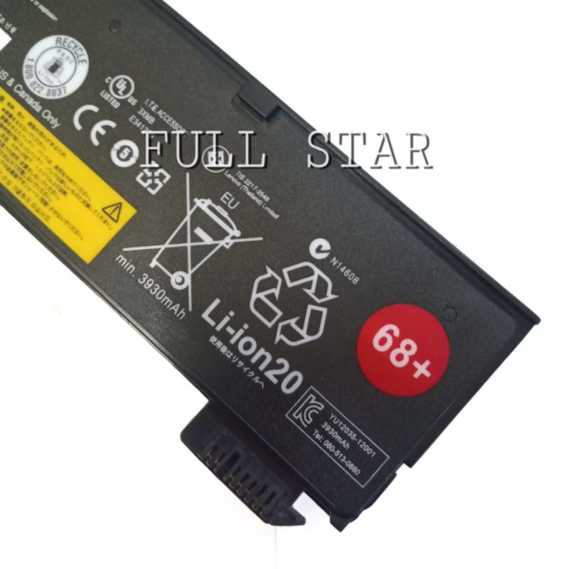 Baterai Original Laptop Lenovo Thinkpad X240 X250 X260 T440 T450 X240S X250S T440S T450S T480 68+