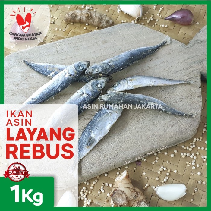 

PROMO Ikan Asin Layang Rebus 1Kg / Ikan Layang Rebus Asin / Ikan