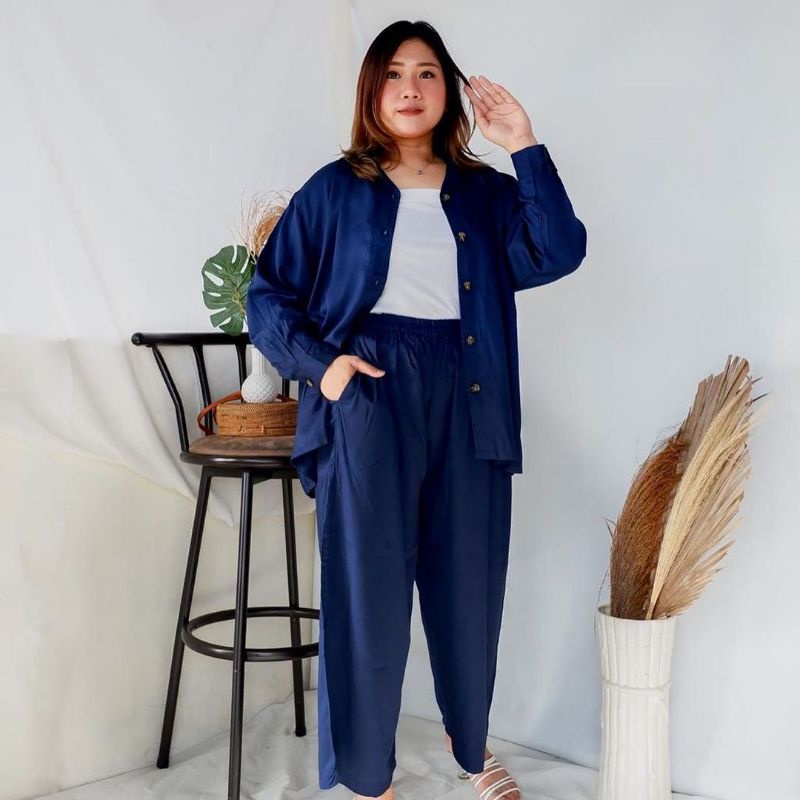 Bigsize oneset rayon polos pajamas piyama Size M L XL XXL XXXL XXXXL