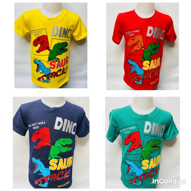 Kaos anak laki-laki-kaos DINOSAURUS 1-10 tahun