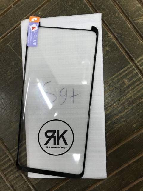 Tempered glass samsung S9 Plus anti gores screeng guard full Glue Lem