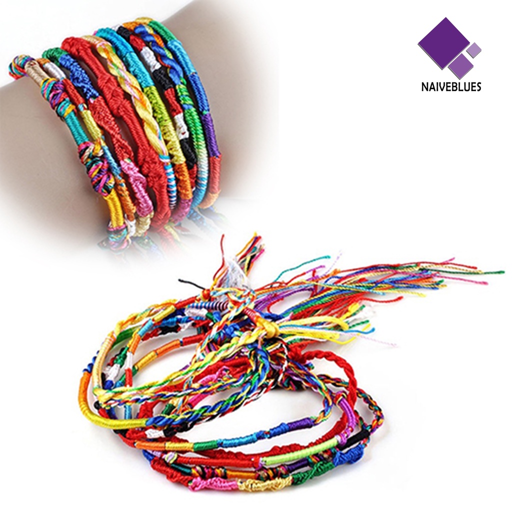 20pcs Gelang Rajut Warna-Warni Untuk Club