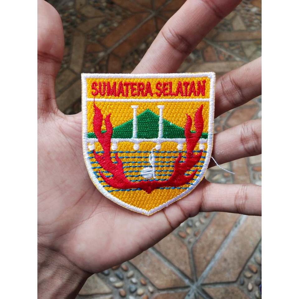 BADGE KWARDA SUMATERA SELATAN BORDIR KWARTIR DAERAH PRAMUKA