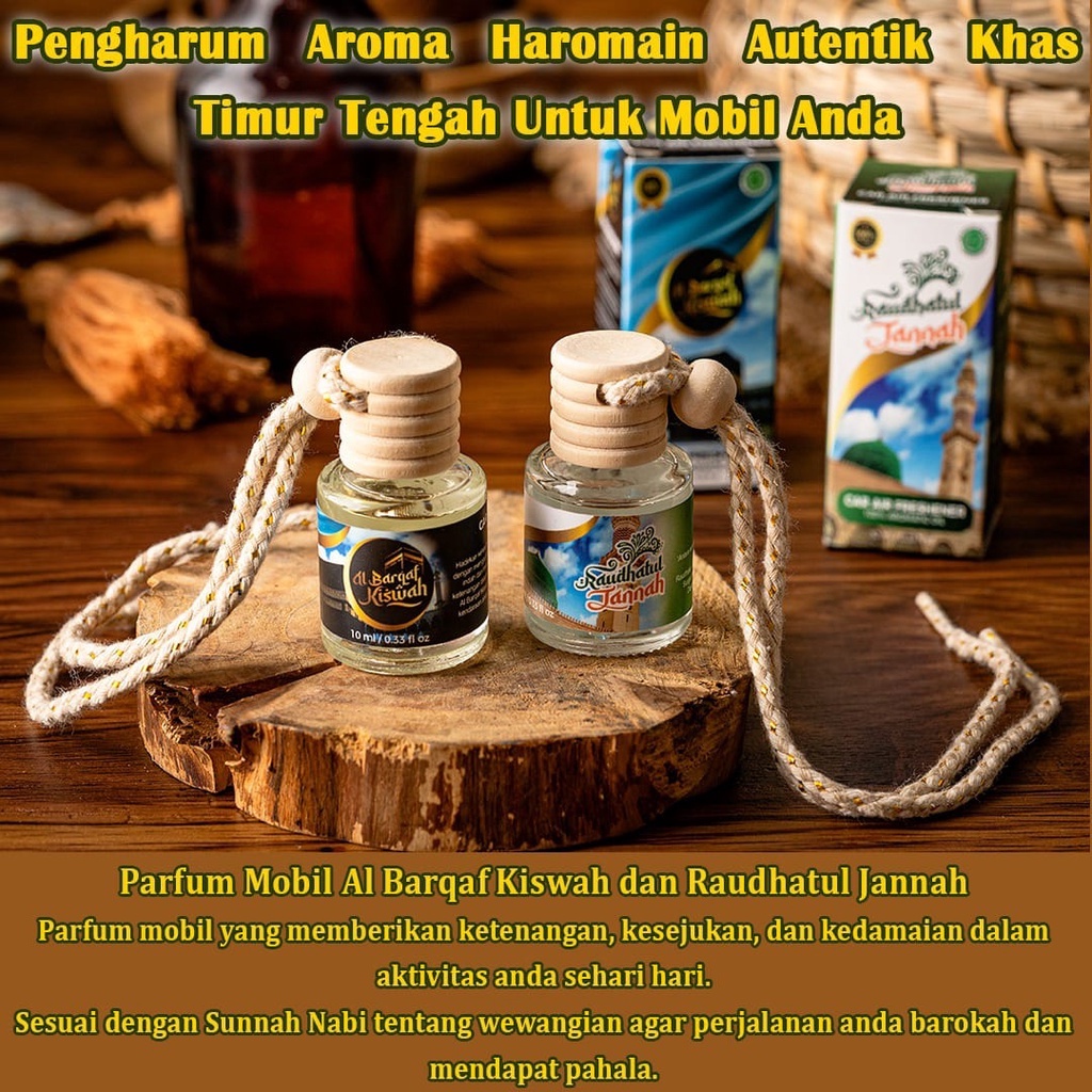 Cuci Gudang  Parfum Dan Pengharum Gantung Mobil Nonalkohol Islami Aroma Kiswah/Raudhoh Adefresh