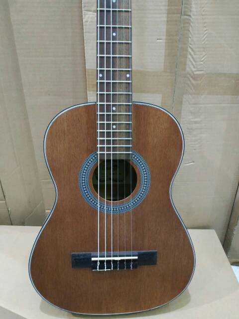 Gitar Classic Nylon Merk Cowboy Original Tipe CG-100 3/4 NS Brown Senar Nylon Klasik Murah Jakarta