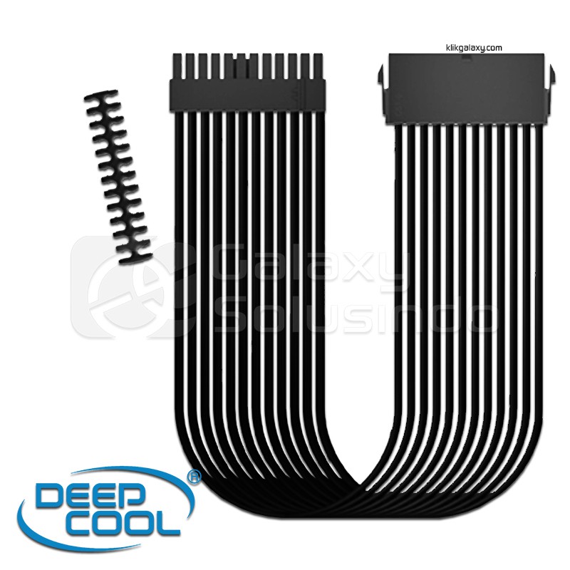 Deepcool ATX 24 Pin Extension Sleeved Cable Black + Cable COMB