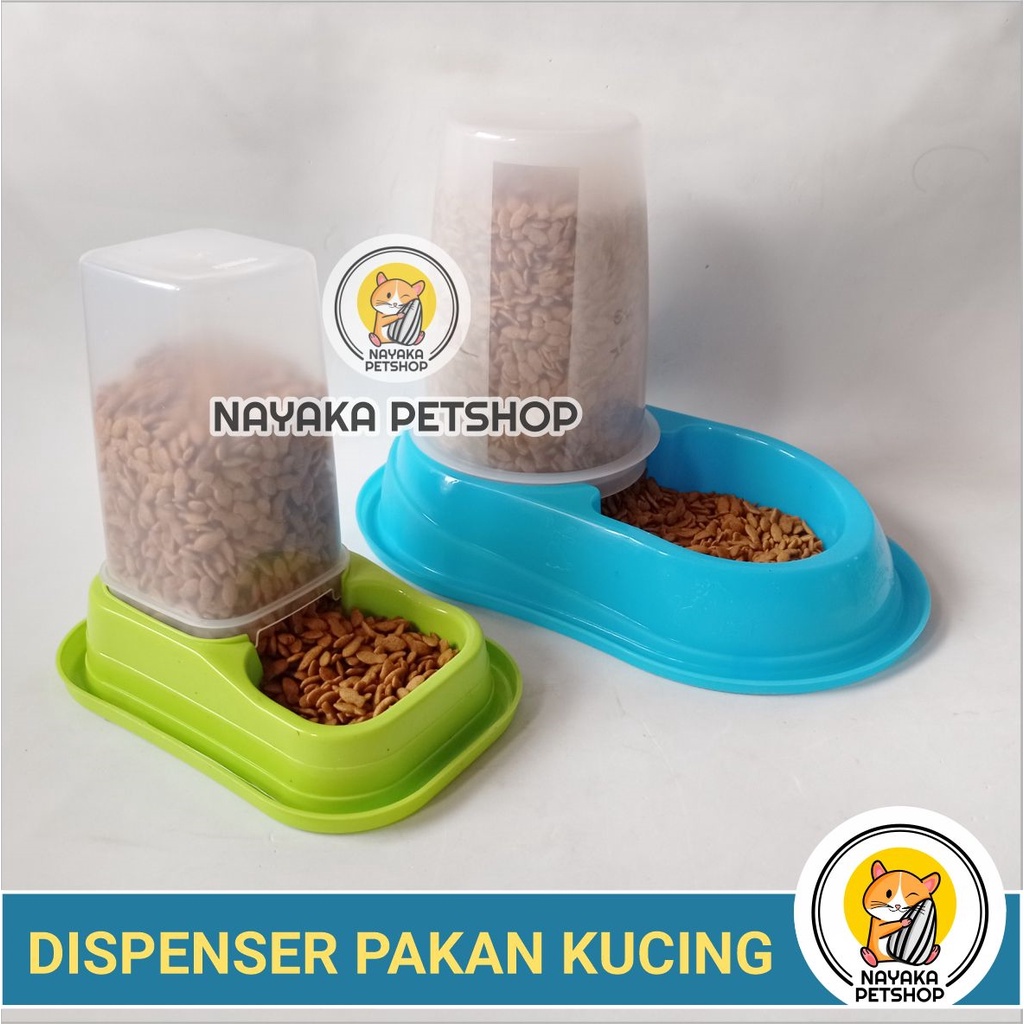 Dispenser Pakan Kucing Anti Semut Otomatis Pet Bowl Feeder Makanan Hewan