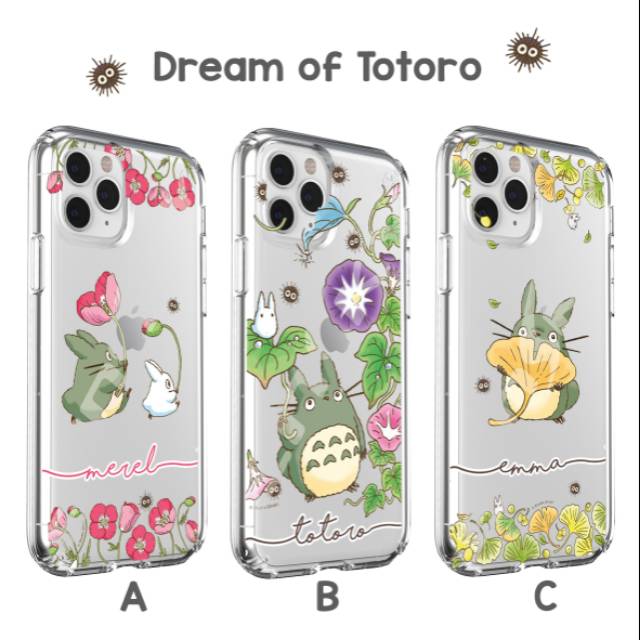 Softcase TOTORO lucu Cute Iphone Samsung Oppo Xiaomi Vivo Realme custom nama softcase premium ghibli