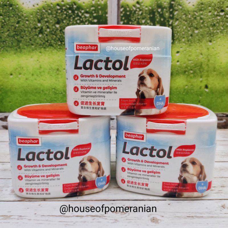 susu anjing lactol dog puppy milk 250gr beaphar