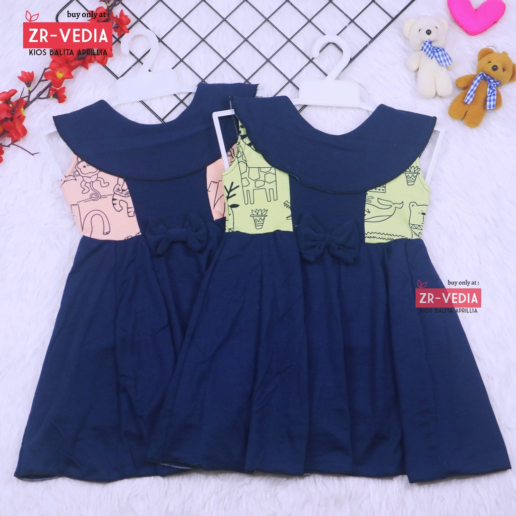 Dress Cantika uk 3-4 Tahun / Dres Yukensi Model Baju Anak Perempuan Motif Gaun Pesta Polos Import