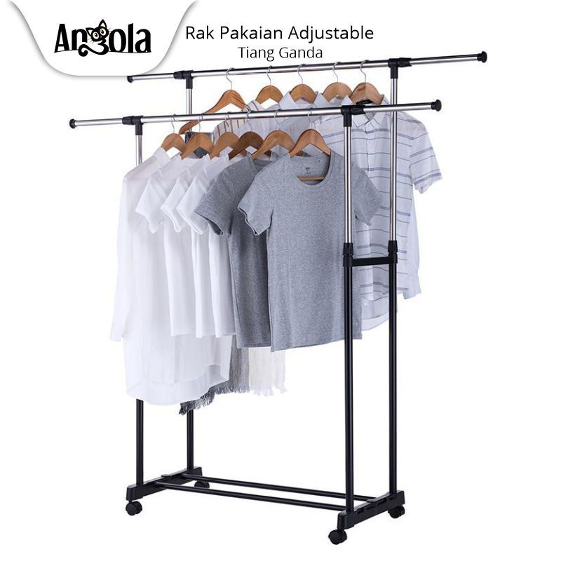 Stand Hanger Rak Gawang Gawangan Jemuran Gantungan BAJU ...