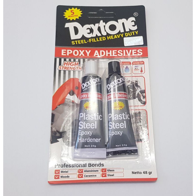 Lem besi campur epoxy dextone 5menit