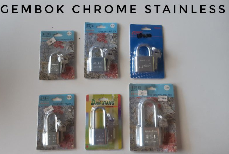 Gembok pagar keamanan pintu rumah