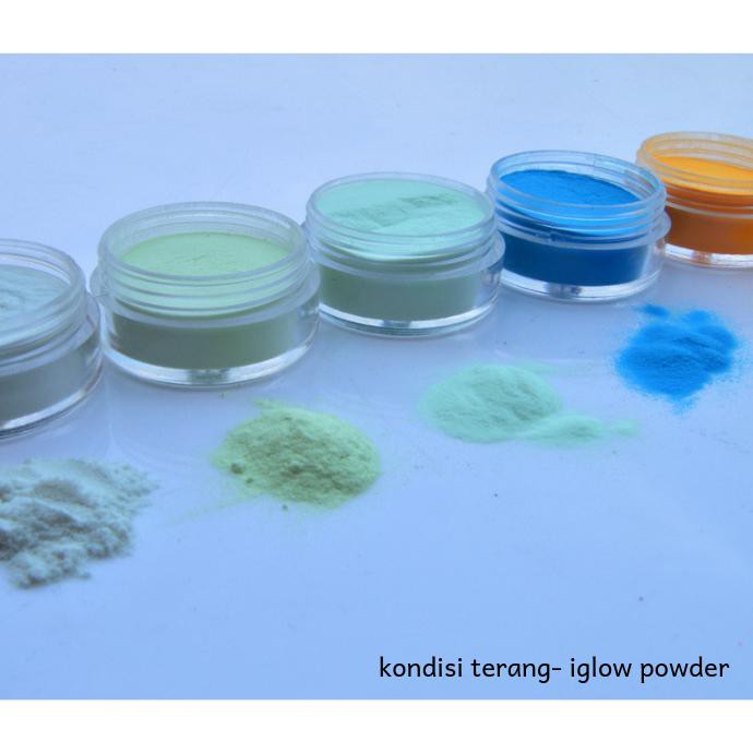 IBARUl Bubuk Fosfor Strontium | Glow Super Strontium - Dyed - 8 gr - Turquoise