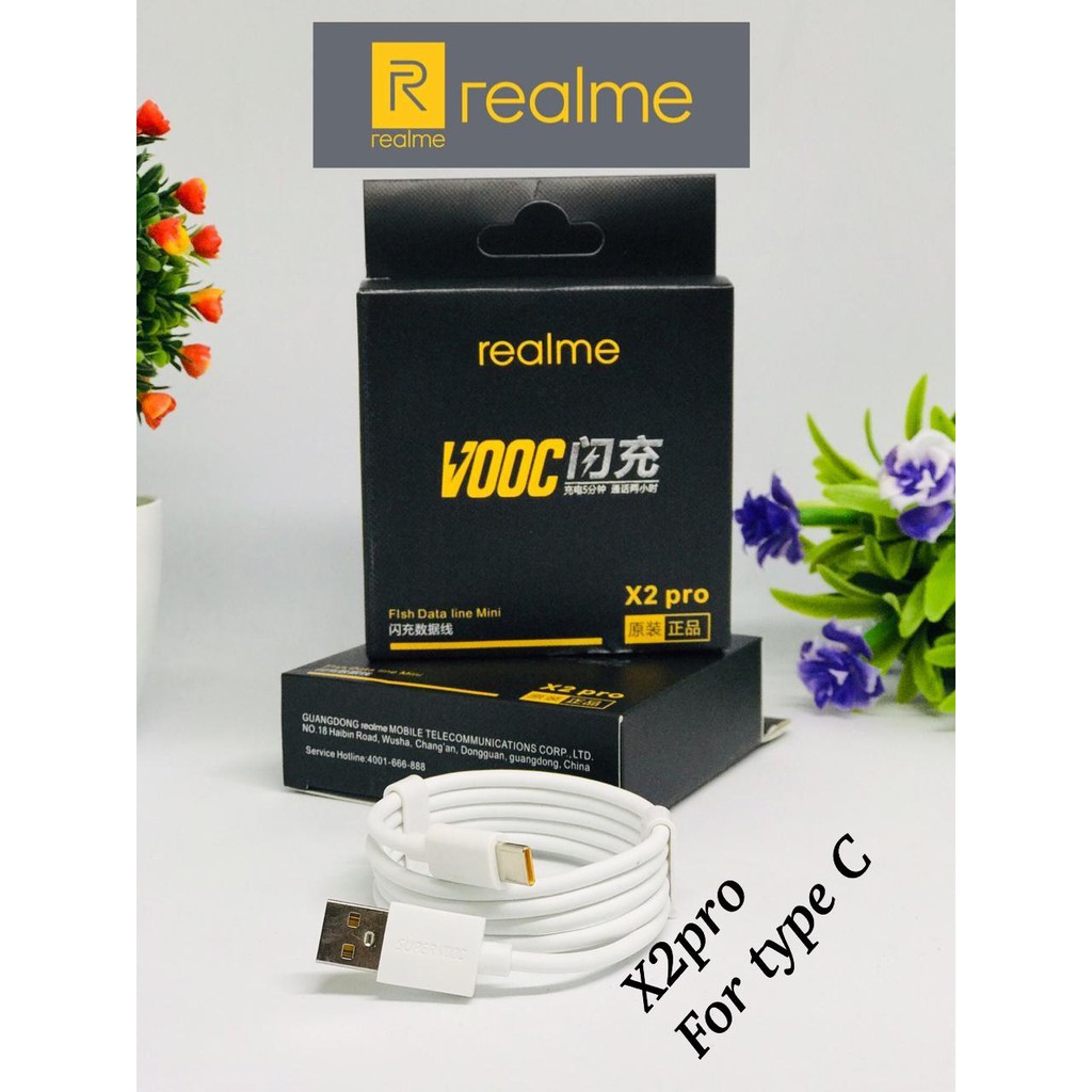 KABEL DATA REALME X2 PRO TYPE C  / REALME C3 MICRO VOOC FAST CHARGING