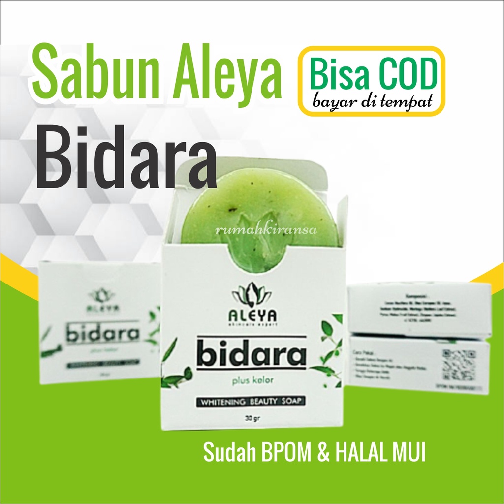 SABUN BIDARA KELOR ALEYA Pemutih Wajah - Sabun Glowing Skincare Penghilang Flek Hitam Jerawat BPOM