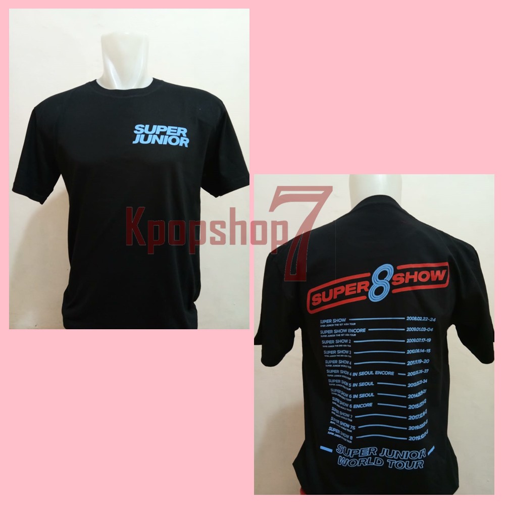 Kaos super junior baju super junior tshirt super junior super show 8 kaos suju baju suju tshirt suju