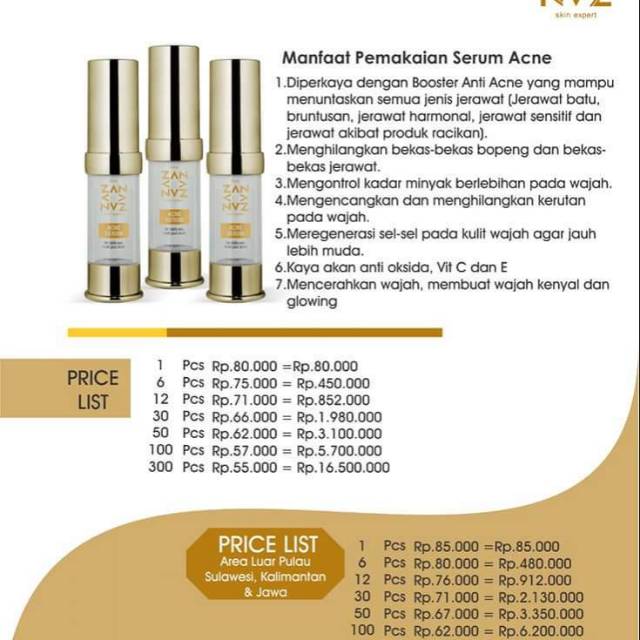 serum new zan skin expert