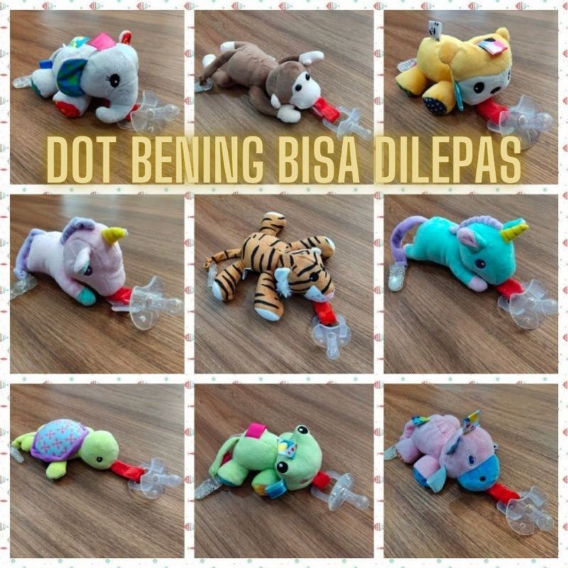 Viral! PROMO Best Seller Boneka DOT SILIKON Empeng Bayi Bisa Dilepas