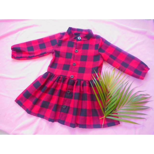 DRESS ANAK PEREMPUAN TUNIK FLANEL
