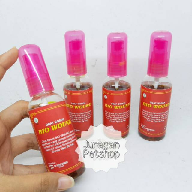 BIO WOUND 60ML | Obat Luka|Memar|Bengkak | Penyakit Kulit Hewan