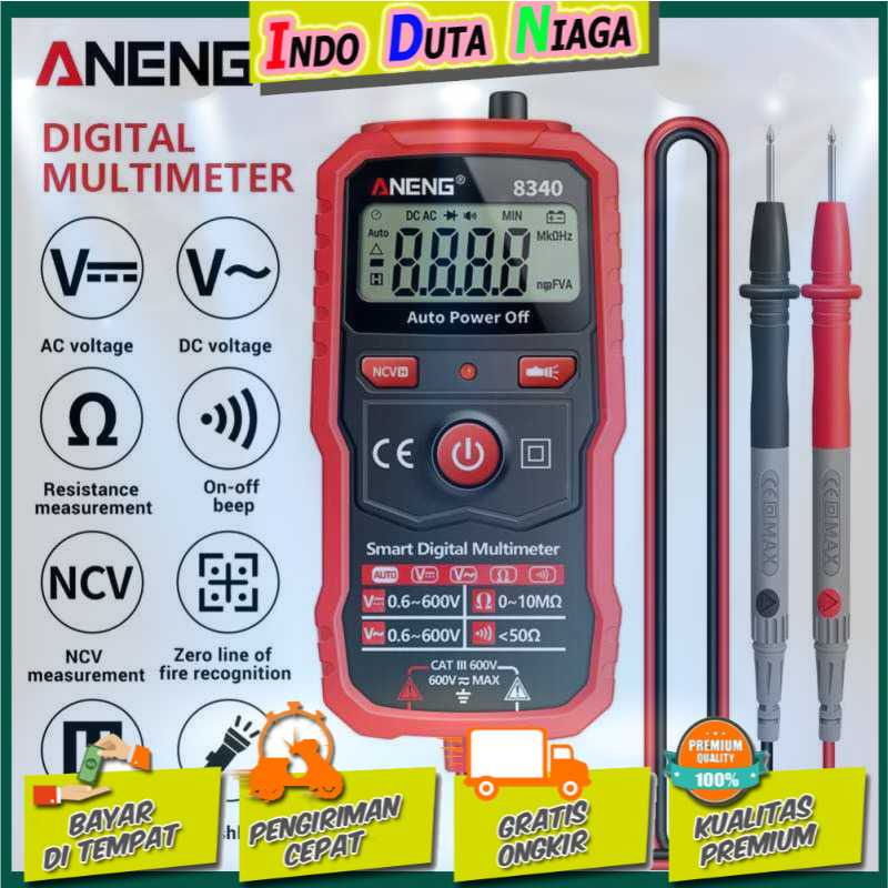 IDN TESTER - ANENG Digital Multimeter Voltage Tester - 8340