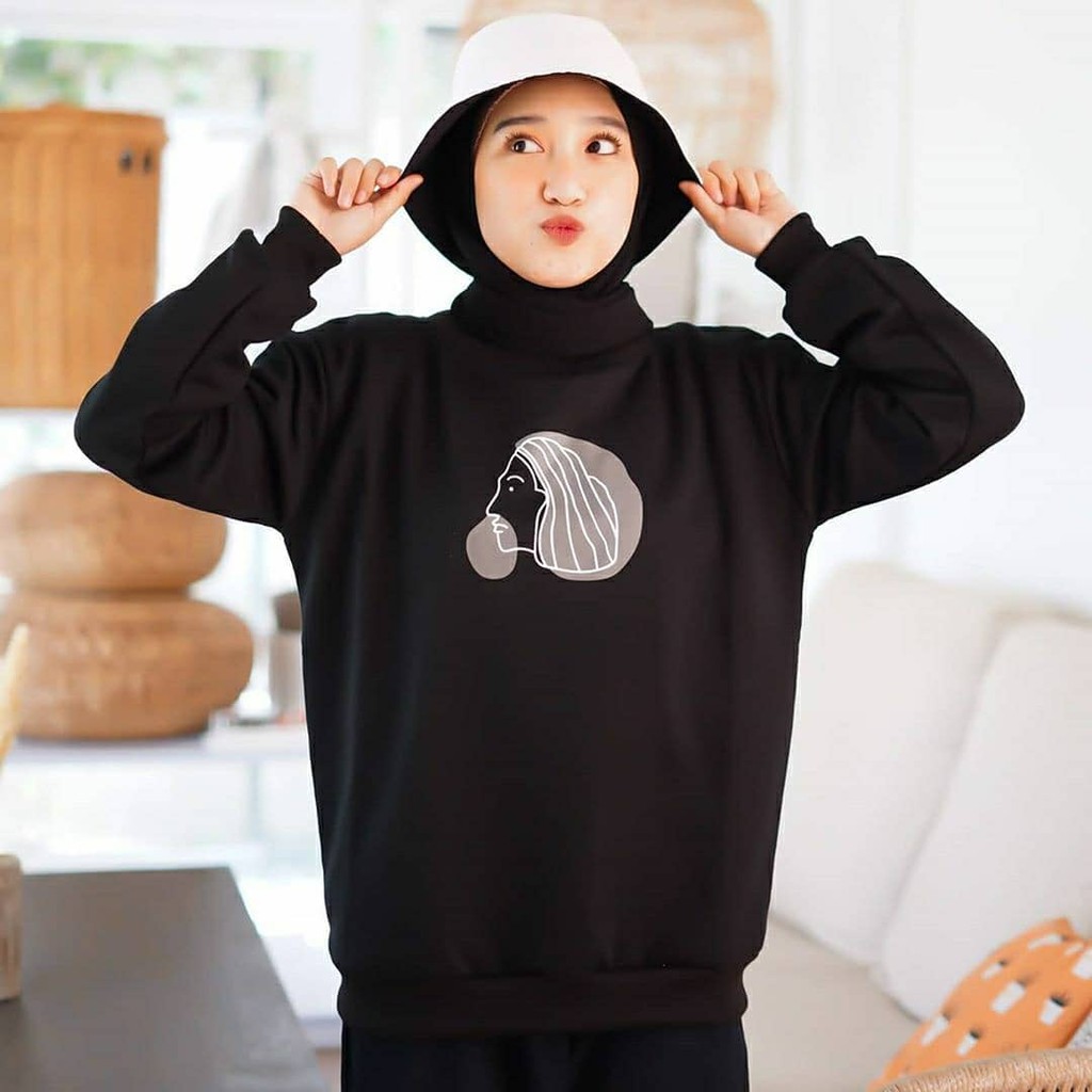 GSC - SWEATER ZERA FACE FASHION WANITA