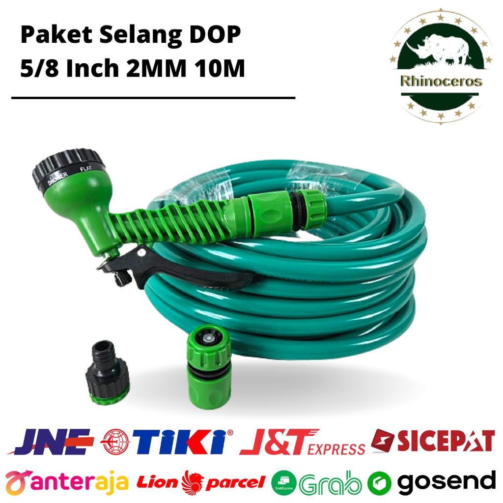 Paket Selang Air Dop dan Semprotan Air Set 5/8 inch 2mm 10 Meter Murah