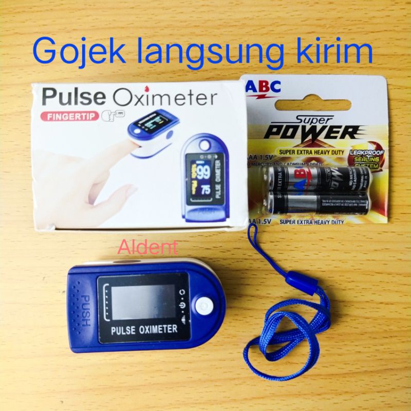 oksimeter oksimetri ready stok dan bonus baterai