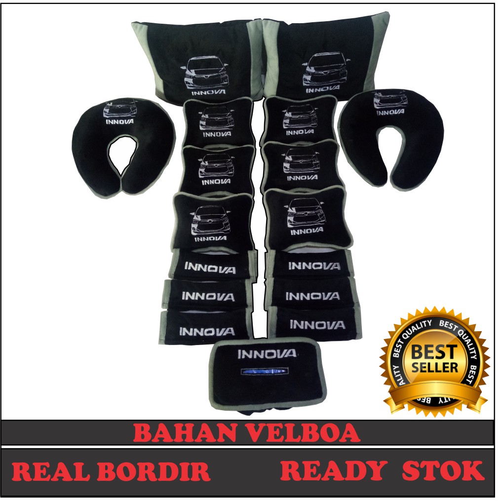 Bantal mobil INNOVA Headrest mobil aksesoris mobil Kode 7644
