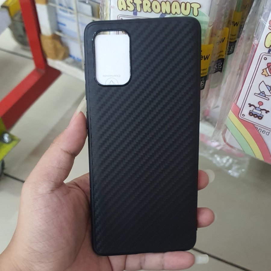 SAMSUNG A11/A21S/A31/A51/A71 CASE SOFTCASE SLIM FIT CASE  FULL CARBON