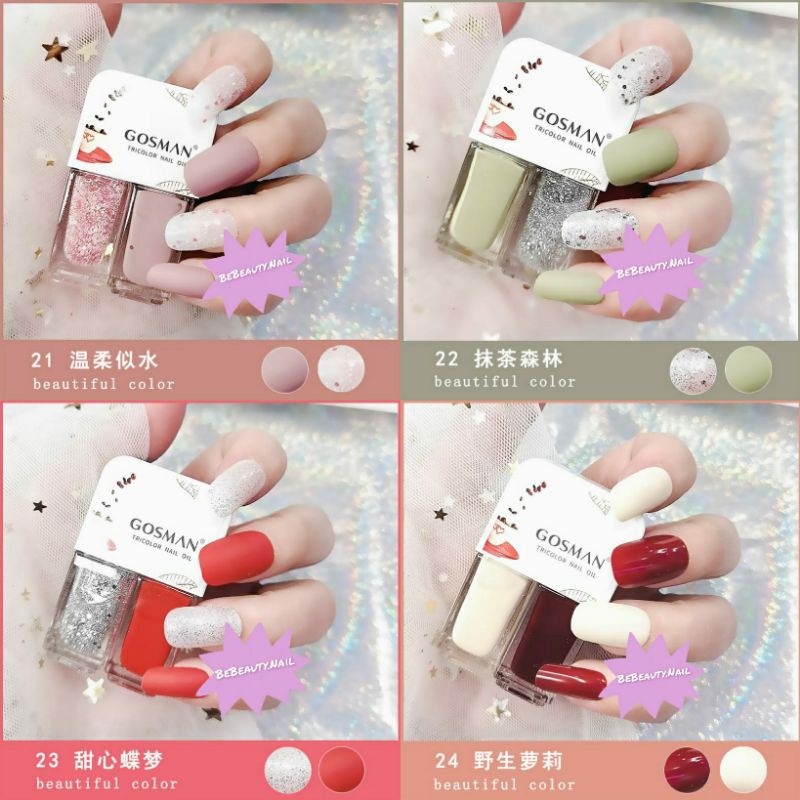 ( PART 1 ) Kutek 2in1 nail polish 2in1 kutek ORIGINAL Gosman kutek 2 in 1