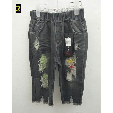 TONGNIAN CELANA JEANS KUTUNG(2-4 tahun)