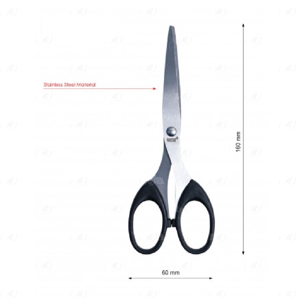 Joyko Gunting Sedang SC 838 Stainless Steel Scissors Pemotong Kertas Kain Multifungsi