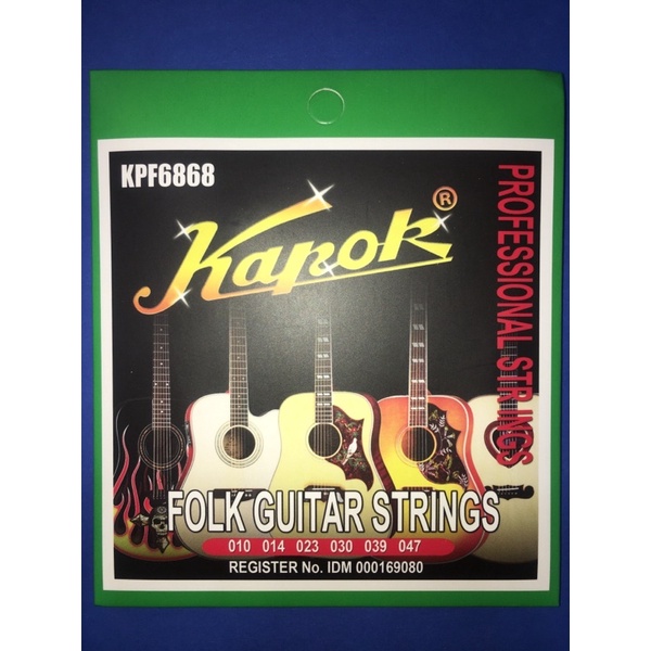 Senar gitar Tali gitar set merk Kapok akustik original / guitar string Kapok accoustic asli