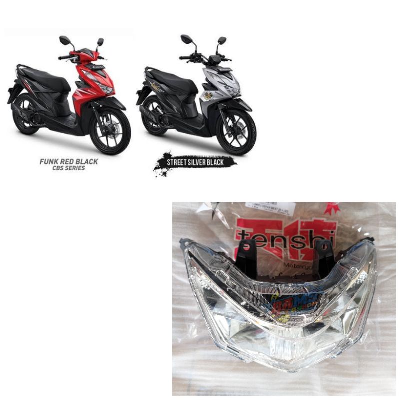 reflektor lampu depan beat 20 led beat street 20 led