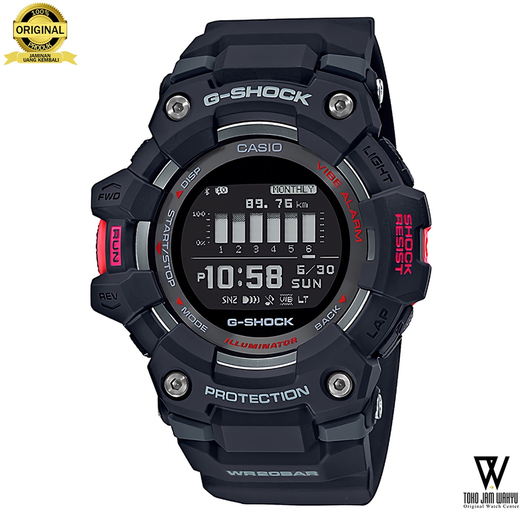 G-Shock G-Squad GBD-100-1DR Jam Tangan Pria - Black - Resin Strap