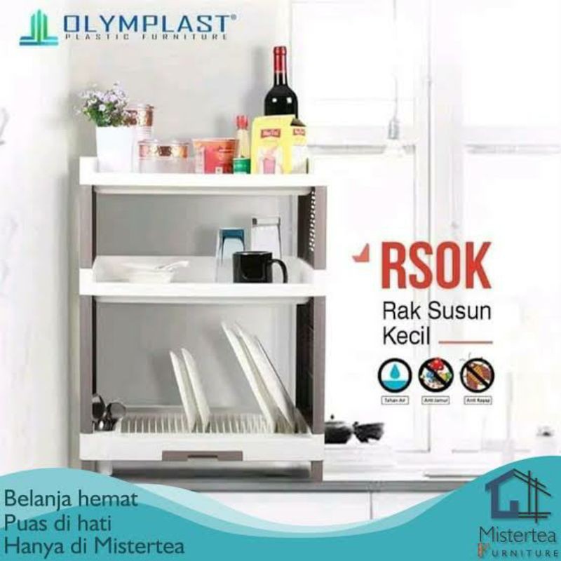 Rak Piring Olymplast Susun 3 RSOK 3 Olymplast Rak Gelas Olymplast Rak Plastik Olymplast