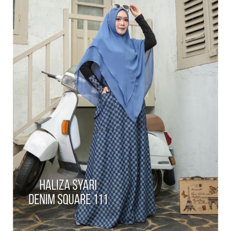 Haliza Syari 111 Denim Kotak