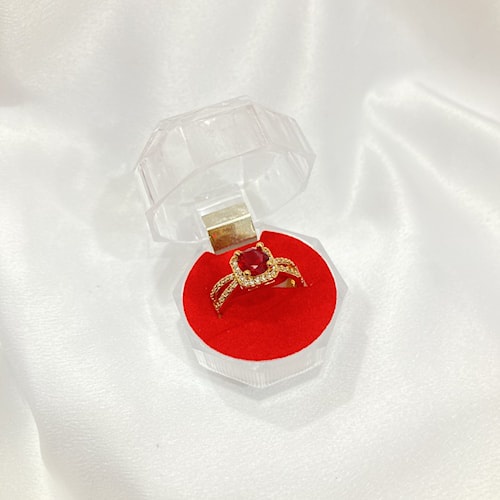 Gelang Rantai Titanium Wanita Anti Karat Xuping Lapis Emas Perhiasan Fashion Wanita Berlapis Emas KTA22-KOTAK CINCIN