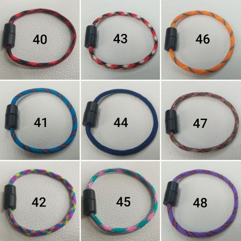 Gelang Paracord simple buckle Gelang Paracord 4 mm Gelang Couple Gelang Bracelet