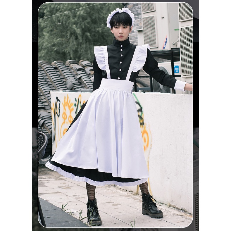 Jual Maid Cosplay - Maid unisex untuk male / female - Baju Maid - cewek
