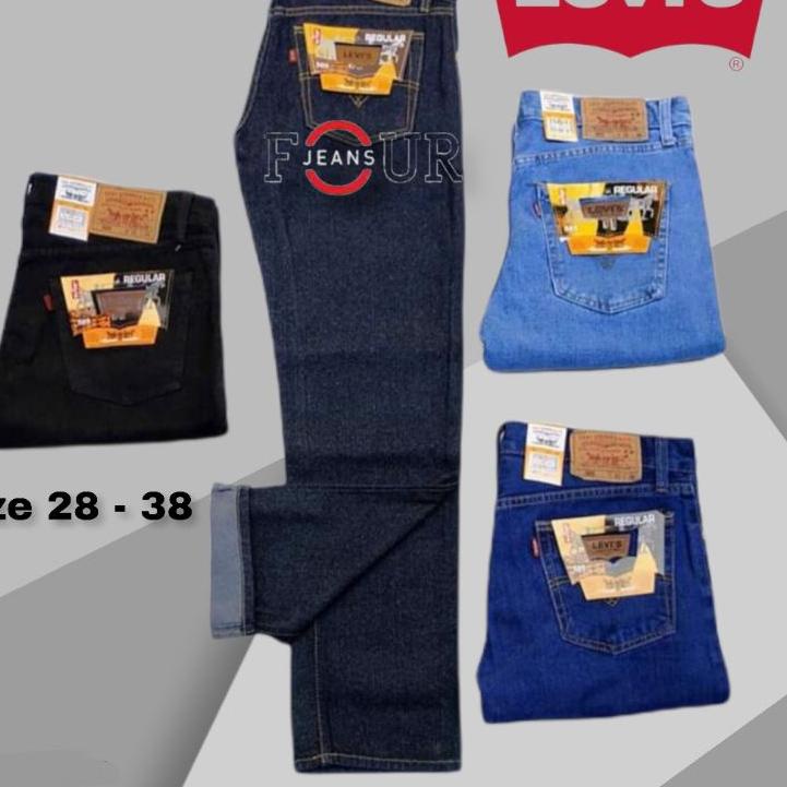 [KODE 7SYBD] Celana Jeans Pria Levis 505 Standart Reguler Fashion Pria Original Denim
