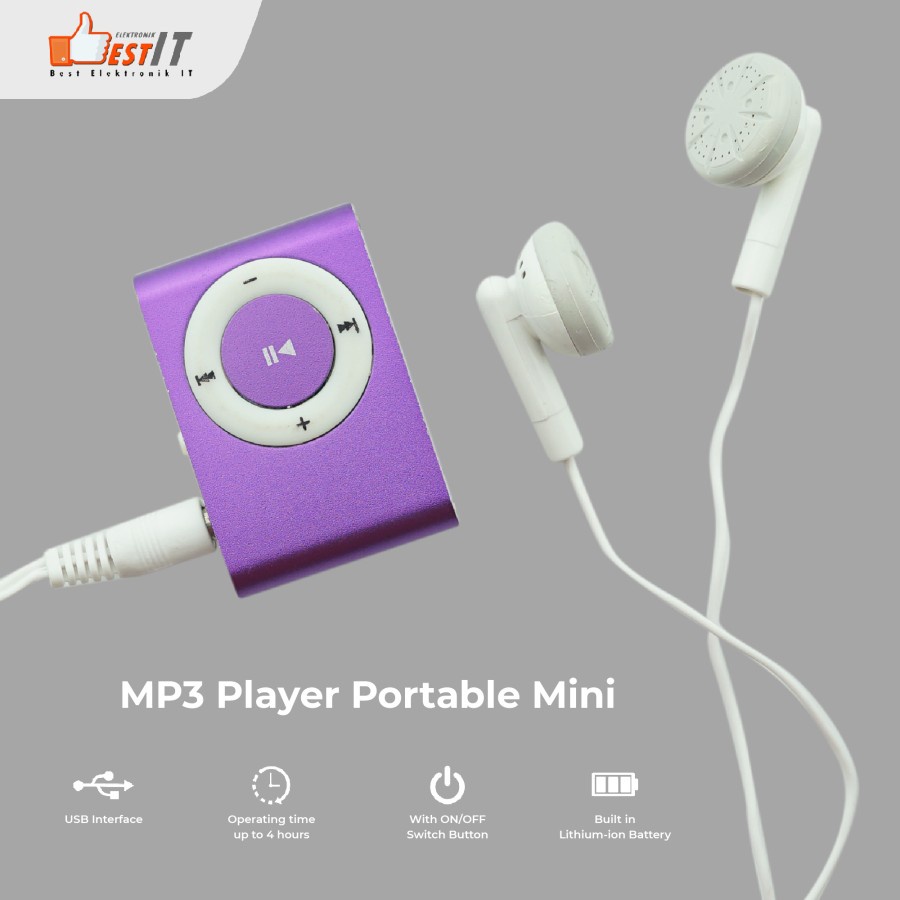 MP3 Player Mini Micro SD Free Headset