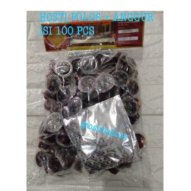 anggur isi 100 pcs ANGGUR PERJAMUAN KUDUS
